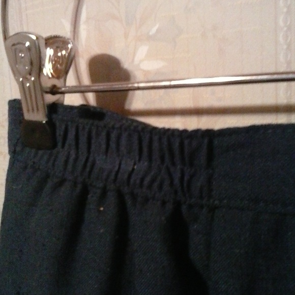 *PERSONAL WOMEN'S DARK BLUE LINEN SKIRT - Picture 4 of 5